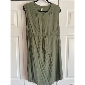 Old navy olive green maternity dress